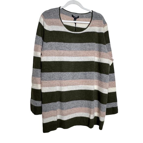 41 Hawthorn Rella Cashmere Crewneck Sweater - Multicolor NWT Size 3X - Picture 2 of 8